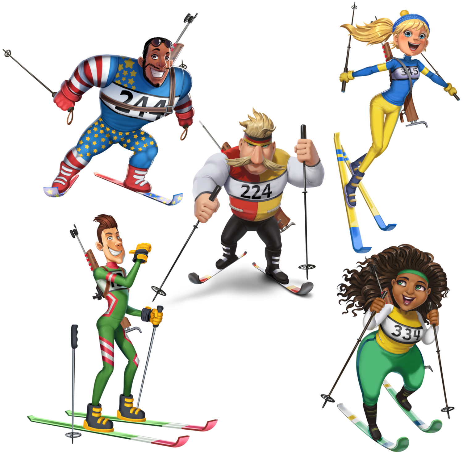 Biathletes